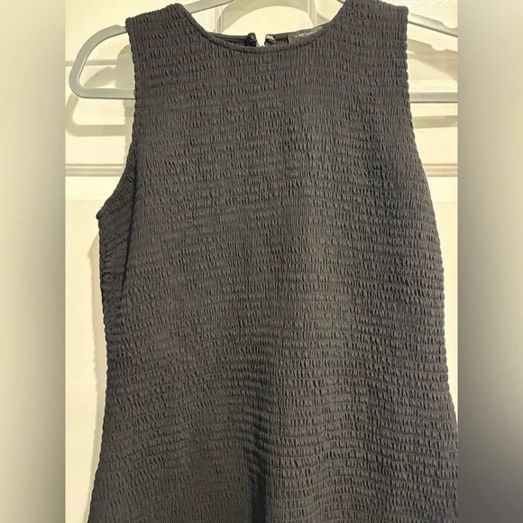 Ann Taylor smocked bodice drop waist midi dress black new with tags 4 6 - Picture 5 of 8